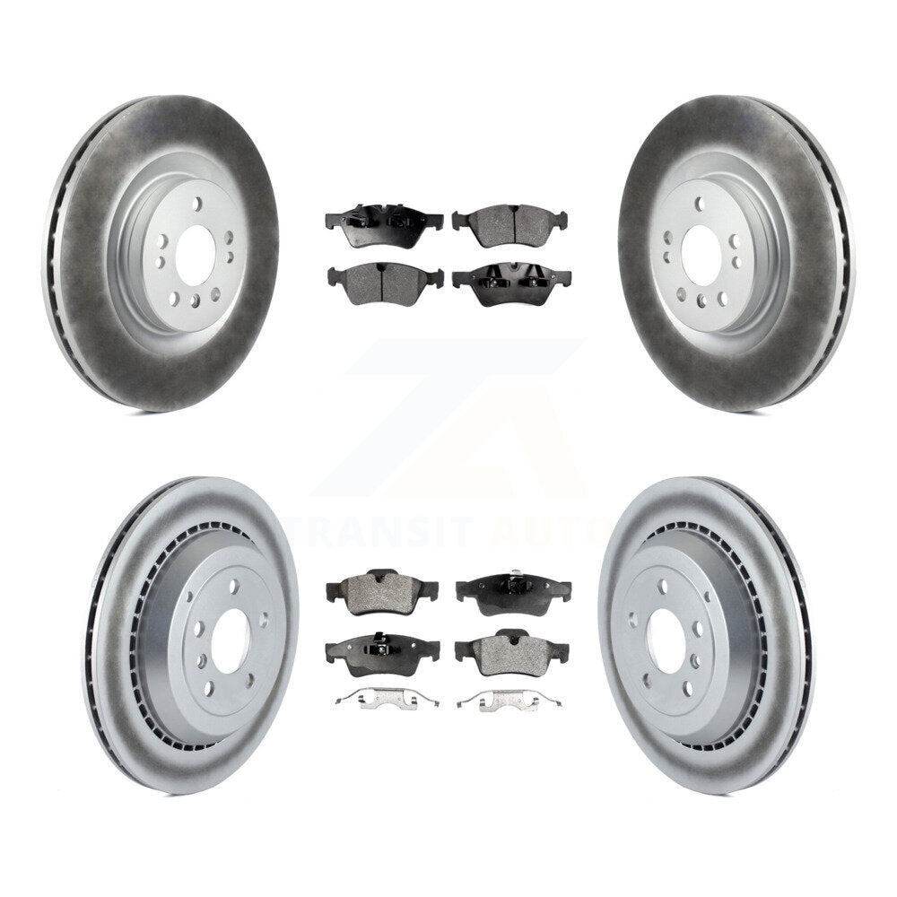 Front Rear Coat Brake Rotors Ceramic Pad Kit For Mercedes-Benz ML350 GL450 GL550