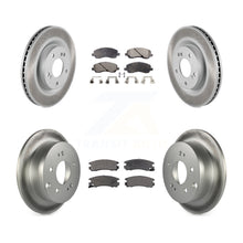 Load image into Gallery viewer, Front Rear Coated Disc Brake Rotor Ceramic Pad Kit For Mitsubishi Galant Eclipse