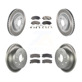 Front Rear Coated Disc Brake Rotor Ceramic Pad Kit For Mitsubishi Galant Eclipse