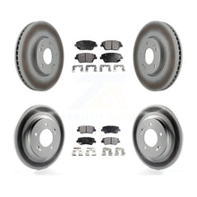 Charger l'image dans la galerie, Front Rear Coated Disc Brake Rotors And Ceramic Pads Kit For Kia Optima