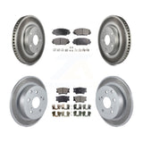 Front Rear Coat Disc Brake Rotors Ceramic Pad Kit For Toyota Matrix Pontiac Vibe