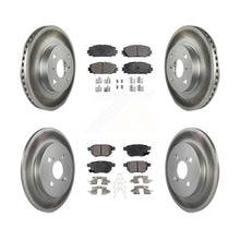 Load image into Gallery viewer, [Front+Rear] 2012-2013 Toyota Yaris L LE Premium Coated Rotors &amp; Ceramic Pads Brake Kit For Max Braking