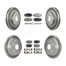 Charger l&#39;image dans la galerie, Front Rear Coated Disc Brake Rotors Ceramic Pad Kit For Toyota RAV4 Lexus HS250h