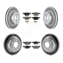 Charger l&#39;image dans la galerie, Front Rear Coated Disc Brake Rotors And Ceramic Pad Kit For BMW 328i 328xi 325xi