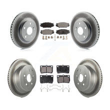 Charger l'image dans la galerie, [Front+Rear] 2010-2013 Lexus IS250 C Premium Coated Rotors &amp; Ceramic Pads Brake Kit For Max Braking
