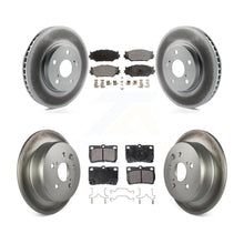 Charger l&#39;image dans la galerie, Front Rear Coated Disc Brake Rotors And Ceramic Pads Kit For Lexus IS250