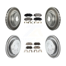 Load image into Gallery viewer, Front Rear Coat Disc Brake Rotors Ceramic Pad Kit For Land Rover LR4 Range Sport