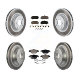 Front Rear Coat Disc Brake Rotor Ceramic Pad Kit For Mercedes-Benz GLK350 GLK250