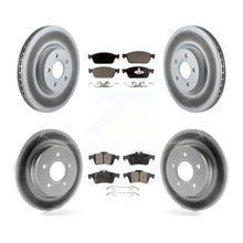 Charger l'image dans la galerie, Front Rear Coated Disc Brake Rotors And Ceramic Pads Kit For Ford Focus ST