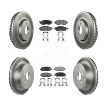 Charger l'image dans la galerie, Front Rear Coated Brake Rotor &amp; Ceramic Pad Kit For Infiniti FX35 FX37 QX70 FX45