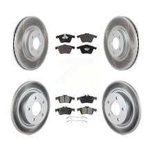 Charger l'image dans la galerie, Front Rear Coated Disc Brake Rotors And Ceramic Pads Kit For Mazda 3