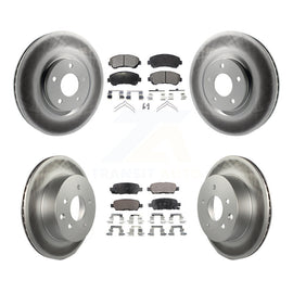 [Front+Rear] 2014-2017 Nissan Juke Nismo RS Premium Coated Rotors & Ceramic Pads Brake Kit For Max Braking