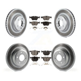 [Front+Rear] 2007 BMW 335xi Premium Coated Rotors & Ceramic Pads Brake Kit For Max Braking