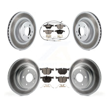 Charger l&#39;image dans la galerie, Front Rear Coated Brake Rotors Ceramic Pad Kit For BMW 335i xDrive X1 335d 335xi