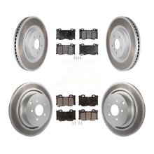 Load image into Gallery viewer, Front Rear Coated Brake Rotors Ceramic Pad Kit For INFINITI Q50 M37 Q60 Q70 Q70L