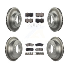 Charger l'image dans la galerie, [Front+Rear] 2010-2014 Toyota FJ Cruiser Premium Coated Rotors &amp; Ceramic Pads Brake Kit For Max Braking