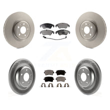 Charger l&#39;image dans la galerie, Front Rear Coated Disc Brake Rotors And Ceramic Pads Kit For Audi Q5