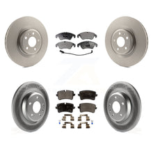 Charger l&#39;image dans la galerie, Front Rear Coated Disc Brake Rotors And Ceramic Pads Kit For Audi A6