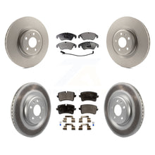 Charger l&#39;image dans la galerie, Front Rear Coated Disc Brake Rotors And Ceramic Pads Kit For Audi A6 Quattro A7