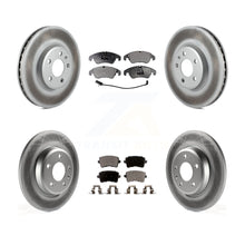 Charger l&#39;image dans la galerie, Front Rear Coated Disc Brake Rotor And Ceramic Pad Kit For Audi Q5 A4 Quattro A5