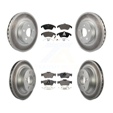 Load image into Gallery viewer, Front Rear Coated Disc Brake Rotor &amp; Ceramic Pad Kit For Mercedes-Benz E350 E400