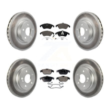 Load image into Gallery viewer, Front Rear Coated Brake Rotor &amp; Ceramic Pad Kit For Mercedes-Benz E350 C300 C350