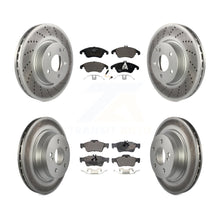 Load image into Gallery viewer, Front Rear Coated Disc Brake Rotor &amp; Ceramic Pad Kit For Mercedes-Benz E350 E400