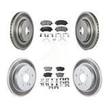 [Front+Rear] 2010-2013 Suzuki Kizashi Premium Coated Rotors & Ceramic Pads Brake Kit For Max Braking