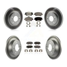 Charger l'image dans la galerie, [Front+Rear] 2017-2020 Hyundai Elantra 2.0L Premium Coated Rotors &amp; Ceramic Pads Brake Kit For Max Braking