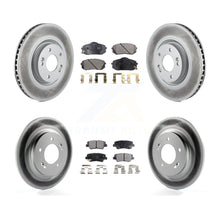 Load image into Gallery viewer, Front Rear Coated Brake Rotor Ceramic Pad Kit For 2015 Hyundai Sonata GAS engine