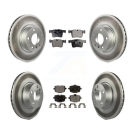 [Front+Rear] 2012 BMW X3 From 10 11 Premium Coated Rotors & Ceramic Pads Brake Kit For Max Braking