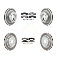 Charger l&#39;image dans la galerie, Front Rear Coat Disc Brake Rotor Ceramic Pad Kit For Nissan NV2500 NV3500 NV1500