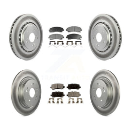 [Front+Rear] 2015-2020 Acura TLX Premium Coated Rotors & Ceramic Pads Brake Kit For Max Braking