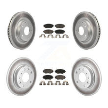 Charger l'image dans la galerie, Front Rear Coated Disc Brake Rotors And Ceramic Pads Kit For Mazda 3 Sport 2.5L