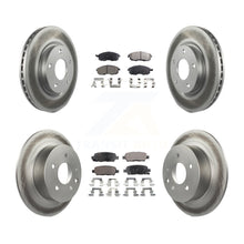 Load image into Gallery viewer, Front Rear Coated Disc Brake Rotors And Ceramic Pads Kit For Nissan Sentra