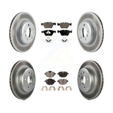 Load image into Gallery viewer, Front Rear Coated Disc Brake Rotors And Ceramic Pads Kit For BMW 528i xDrive