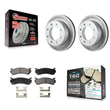 Charger l'image dans la galerie, Rear Coat Brake Rotor Ceramic Pad Kit For Chevrolet Silverado 2500 HD GMC Sierra