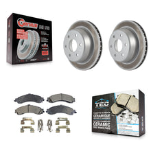 Load image into Gallery viewer, Rear Coat Brake Rotors Ceramic Pad Kit For Chevrolet Silverado 1500 GMC Tahoe XL