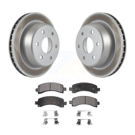 Rear Coated Brake Rotor Ceramic Pad Kit For Chevrolet Tahoe GMC Suburban 1500 XL