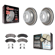 Load image into Gallery viewer, Rear Coated Brake Rotor Ceramic Pad Kit For Chevrolet Tahoe GMC Suburban 1500 XL