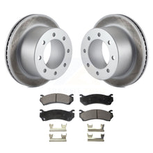 Load image into Gallery viewer, Rear Coated Disc Brake Rotors And Ceramic Pads Kit For GMC Sierra 3500 Classic