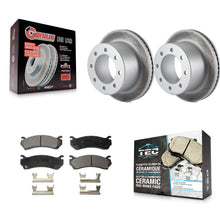 Load image into Gallery viewer, Rear Coated Disc Brake Rotors And Ceramic Pads Kit For GMC Sierra 3500 Classic