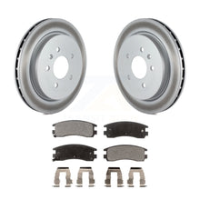 Charger l&#39;image dans la galerie, Rear Coated Brake Rotor &amp; Ceramic Pad Kit For Cadillac Seville With Vented