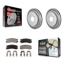 Load image into Gallery viewer, Rear Coated Brake Rotor &amp; Ceramic Pad Kit For Cadillac Seville With Vented