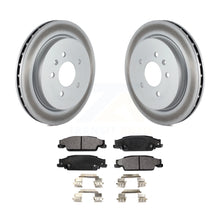 Charger l&#39;image dans la galerie, Rear Coated Disc Brake Rotors And Ceramic Pads Kit For Cadillac CTS STS