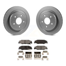 Charger l&#39;image dans la galerie, Rear Coated Disc Brake Rotor Ceramic Pad Kit For Chevrolet Corvette Cadillac XLR