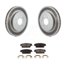 Load image into Gallery viewer, Rear Coated Disc Brake Rotors And Ceramic Pads Kit For Cadillac SRX