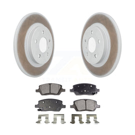 Rear Coated Brake Rotor & Ceramic Pad Kit For Chevrolet Uplander Pontiac Montana