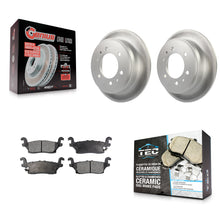 Load image into Gallery viewer, Rear Coated Disc Brake Rotors And Ceramic Pads Kit For Hummer H3 H3T