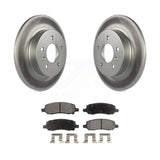 [Rear] 2006-2011 Buick Lucerne Cadillac DTS Premium Coated Rotors & Ceramic Pads Brake Kit For Max Braking